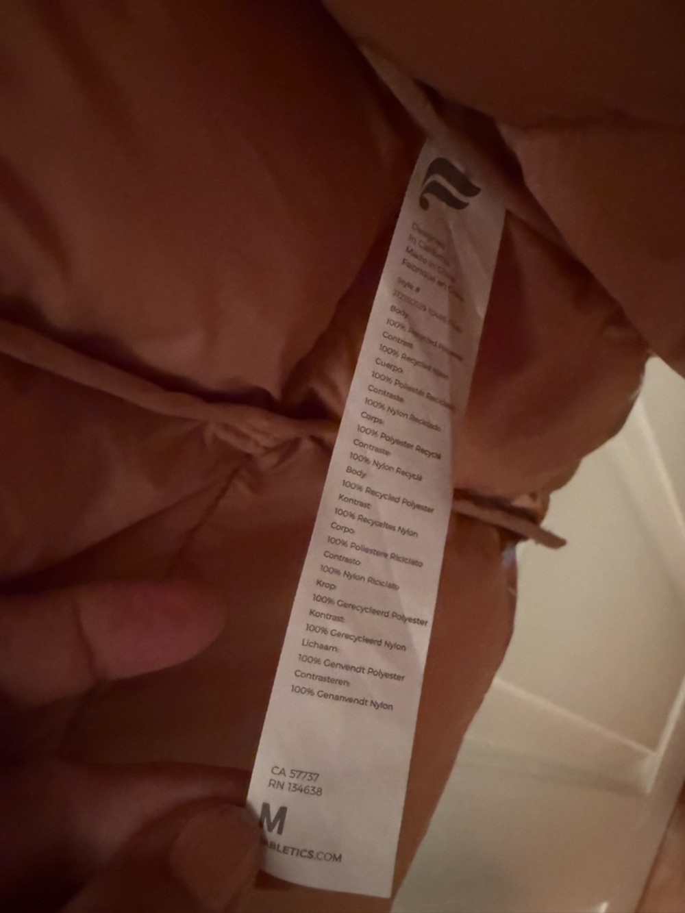 Fabletics Iridescent Rainbow Puffer Jacket - Picture 4 of 5